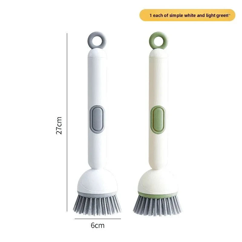 ROTATING LIQUID DISPENSING DISH BRUSH