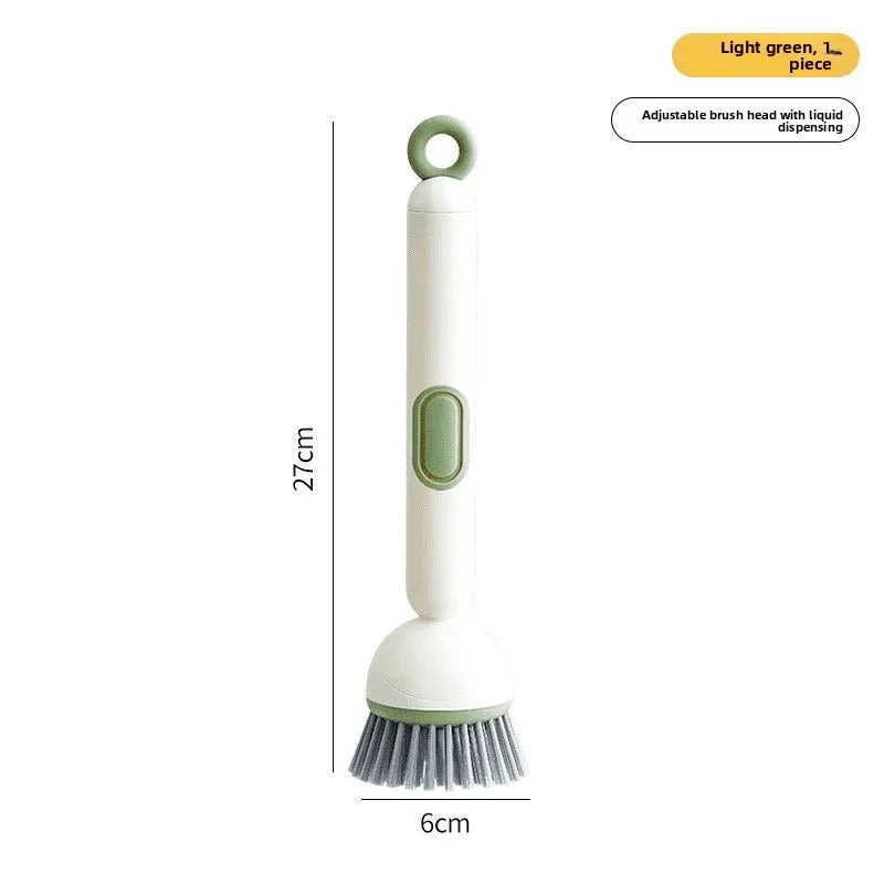 ROTATING LIQUID DISPENSING DISH BRUSH