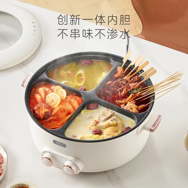 4-Compartment Electric Hot Pot