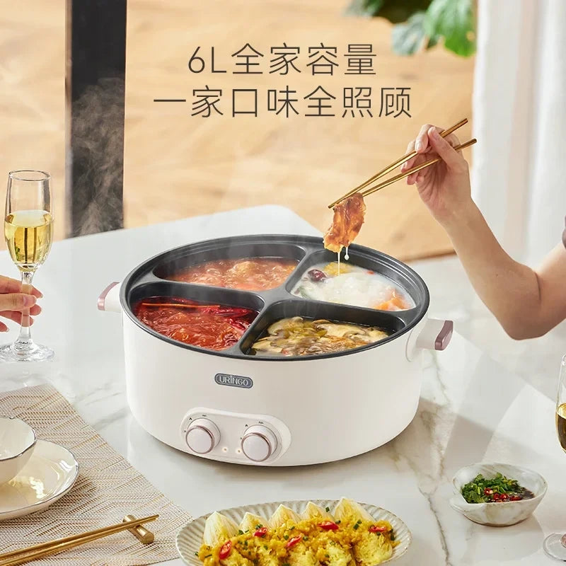 4-Compartment Electric Hot Pot