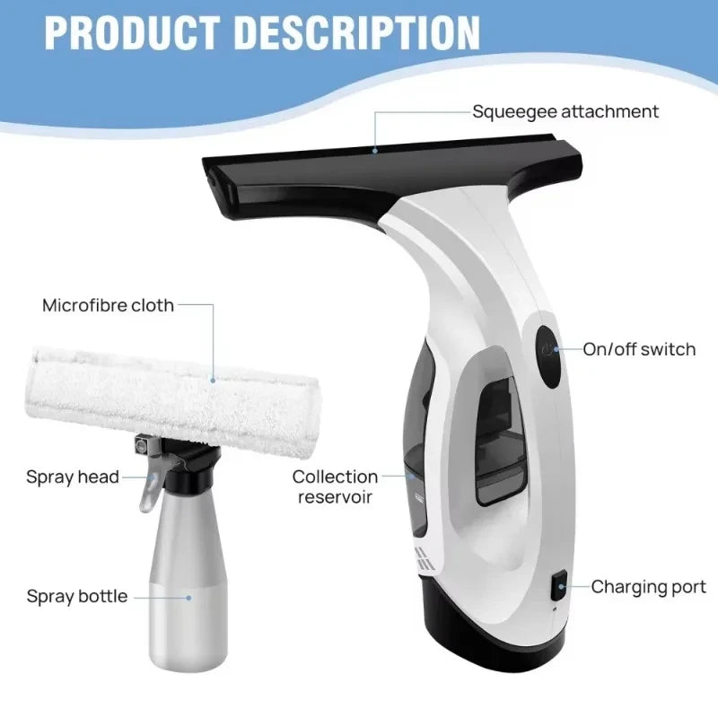 Cordless Electric Window Vacuum Cleaner