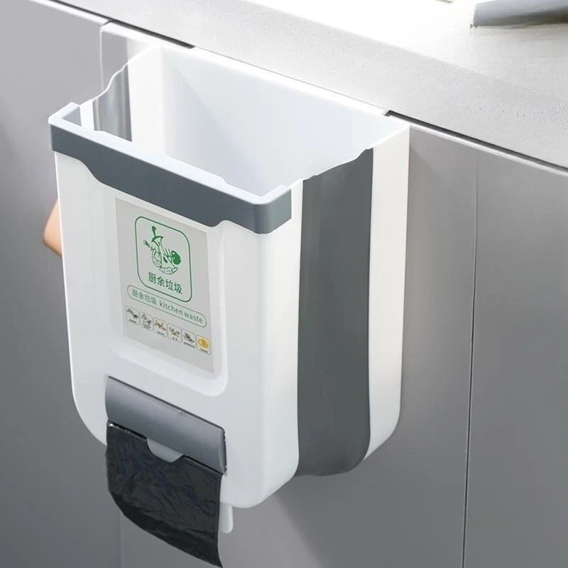 Foldable Hanging Kitchen Trash Bin