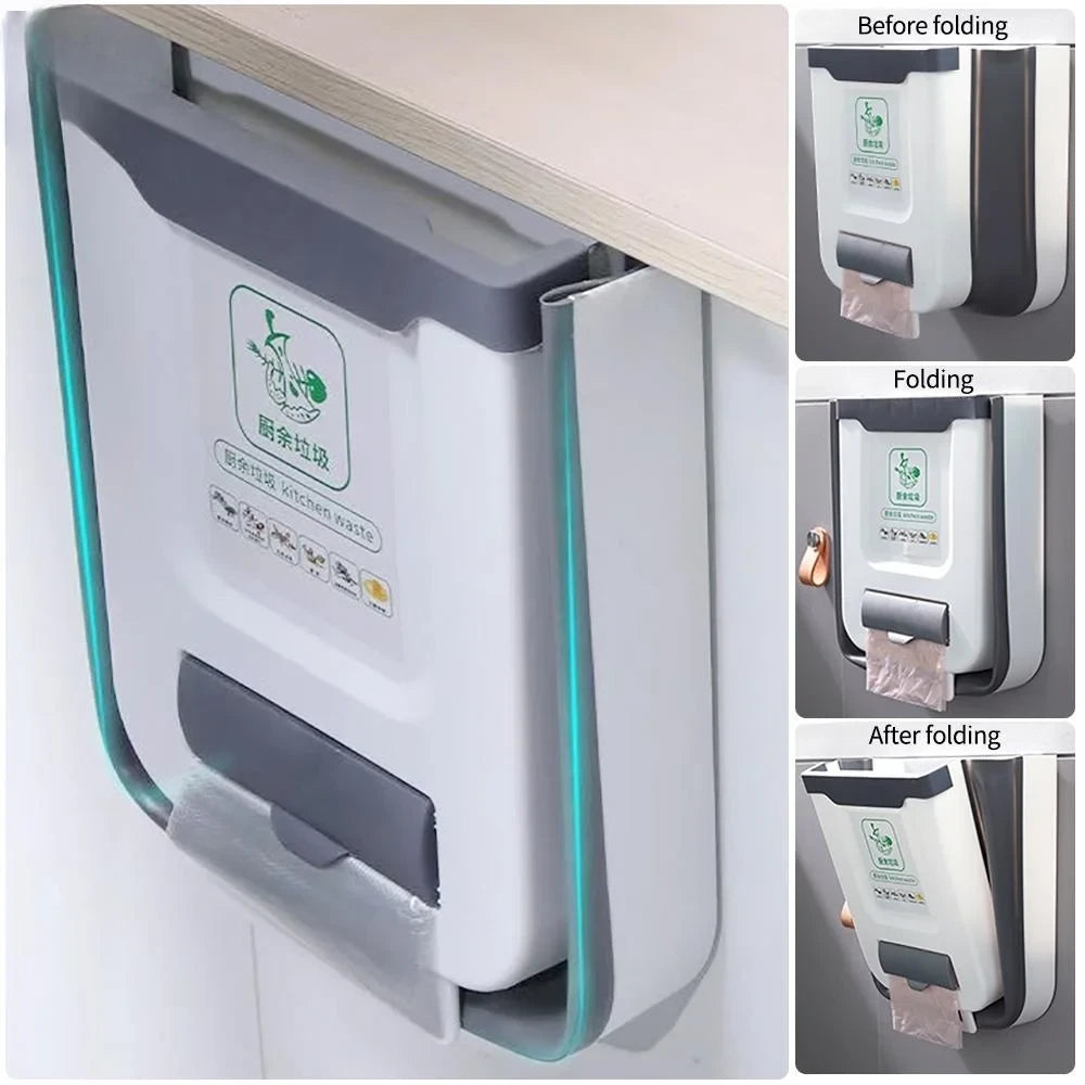 Foldable Hanging Kitchen Trash Bin