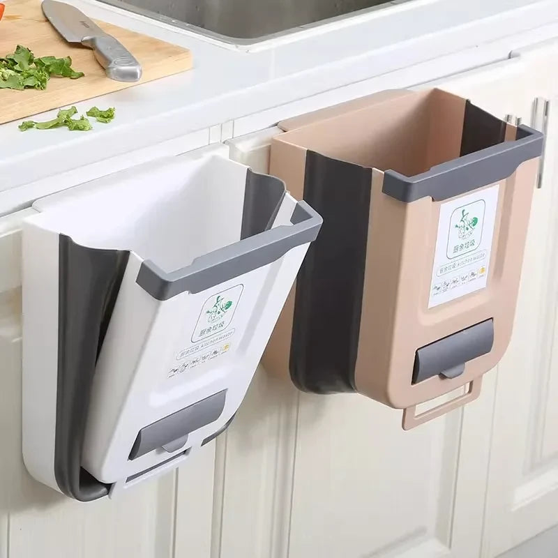 Foldable Hanging Kitchen Trash Bin