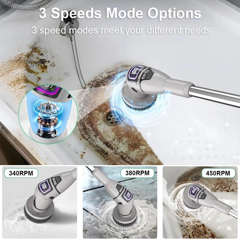 Multifunctional Wireless Spin Scrubber 10 IN 1