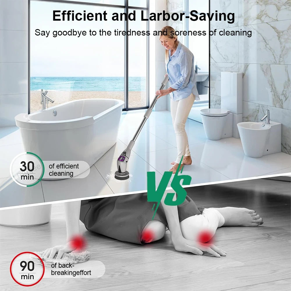 Multifunctional Wireless Spin Scrubber 10 IN 1